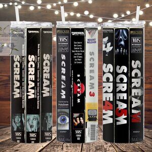 Scream VHS Movie Case Metal Insulated tumbler
